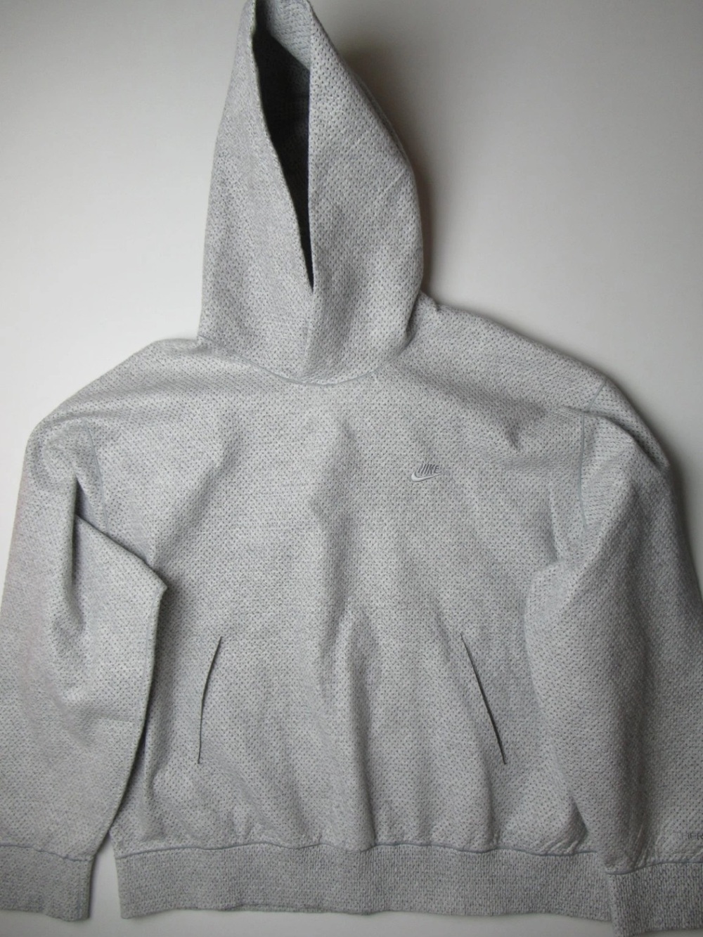 Nike Light Gray Pullover Hoodie Tech Pack